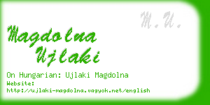 magdolna ujlaki business card